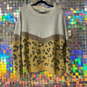 Easel leopard sweater